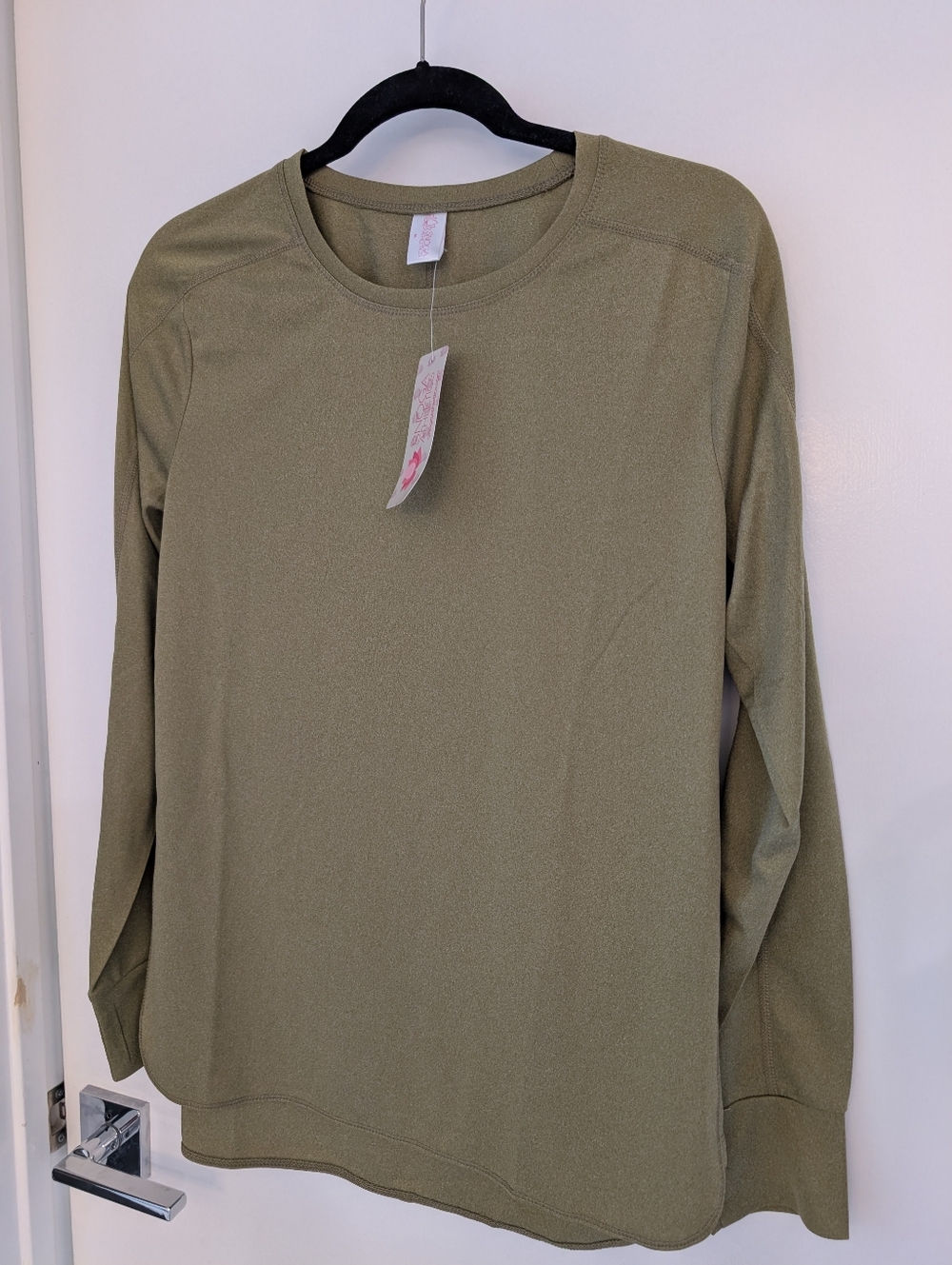 Long Sleeve Snoga Top in Olive Green